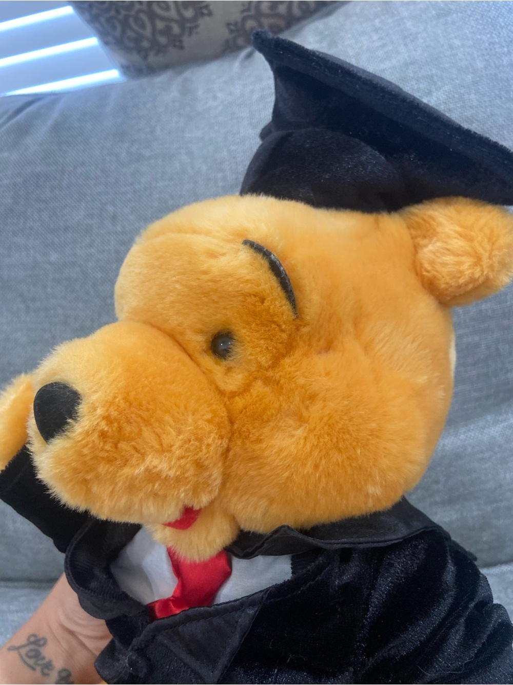 Disney Vintage Winnie The Pooh Graduation Plush - Picture 4 of 9